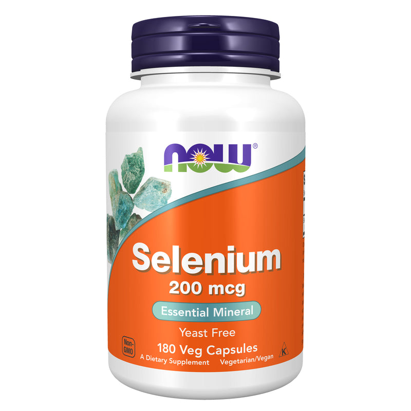 NOW Foods Selenium 200 mcg 180 Veg Capsules - DailyVita
