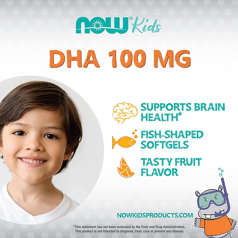 NOW Foods DHA Kids Chewable 60 Softgels - DailyVita