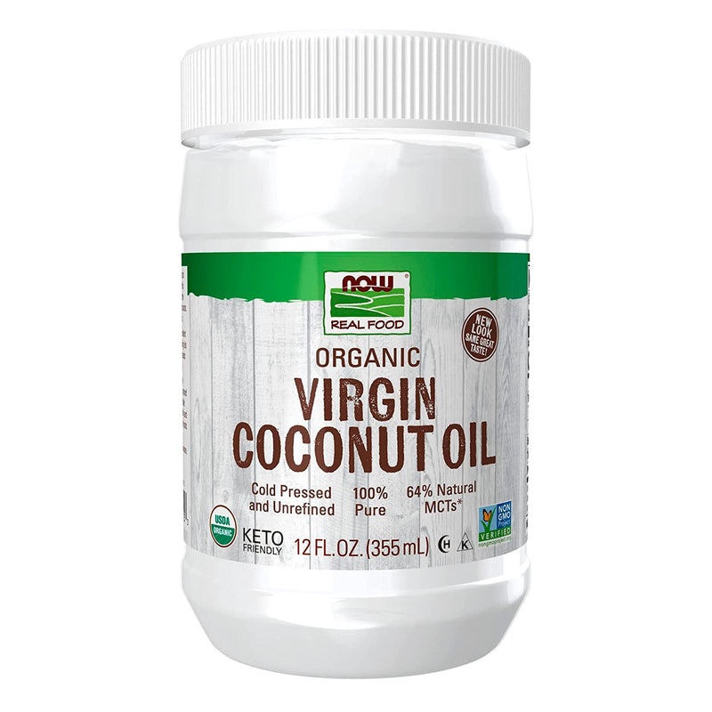 NOW Foods Virgin Coconut Cooking Oil Organic 12 fl oz - DailyVita