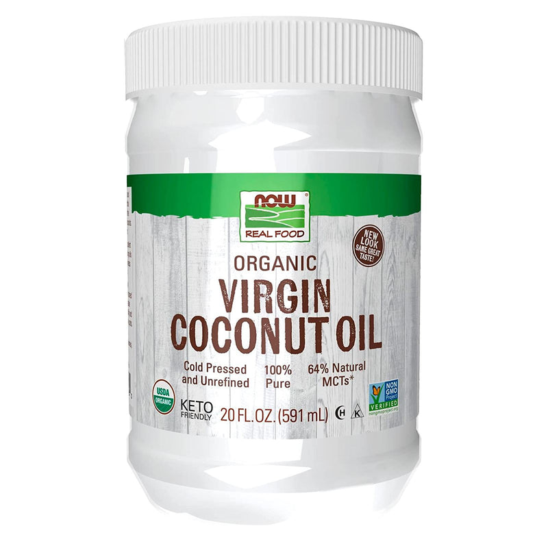 NOW Foods Virgin Coconut Cooking Oil Organic 20 fl oz - DailyVita