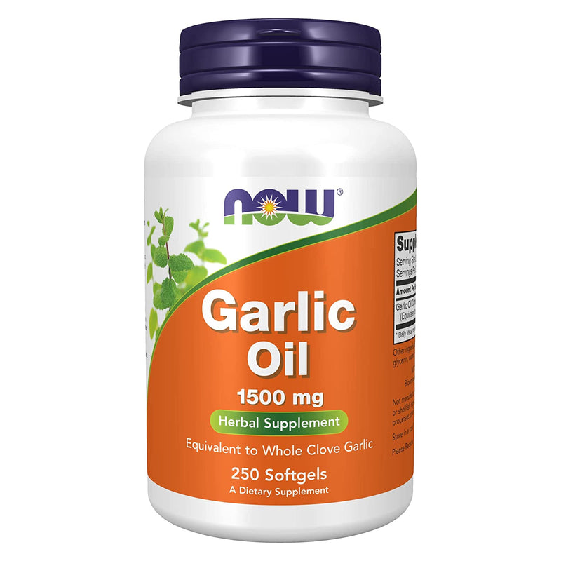 NOW Foods Garlic Oil 1500 mg 250 Softgels - DailyVita