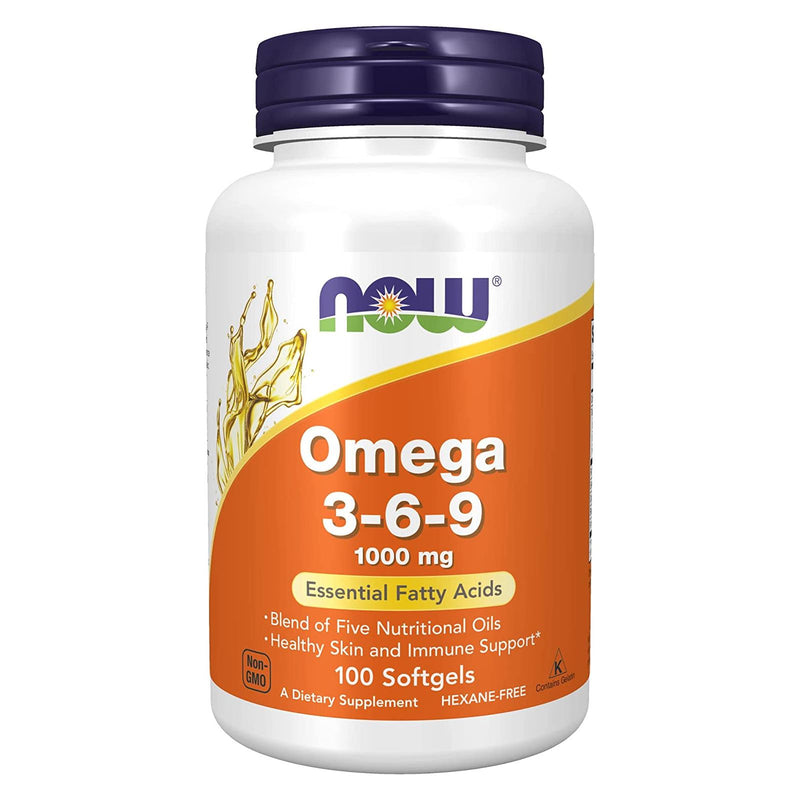 NOW Foods Omega 3-6-9 1000 mg 100 Softgels - DailyVita