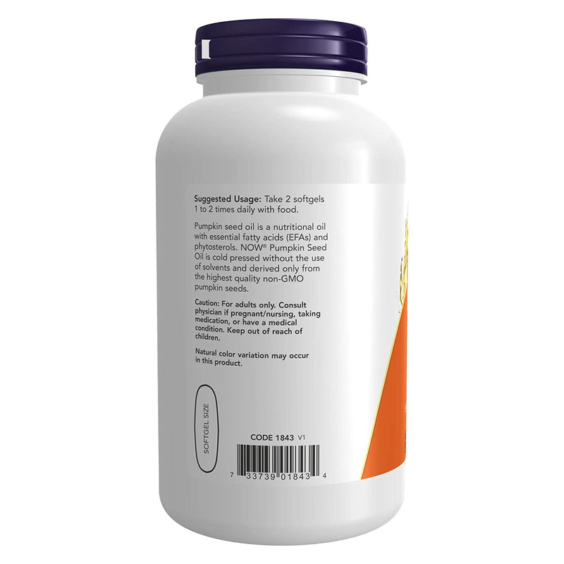 NOW Foods Pumpkin Seed Oil 1000 mg 200 Softgels - DailyVita