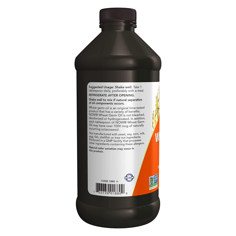 NOW Foods Wheat Germ Oil 16 fl oz - DailyVita