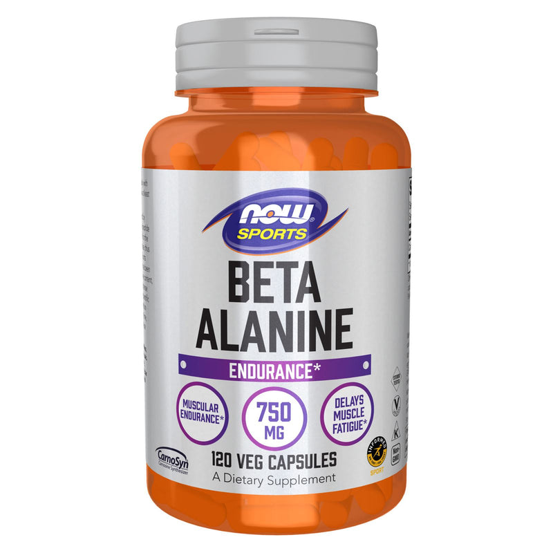 NOW Foods Beta-Alanine 750 mg 120 Veg Capsules - DailyVita