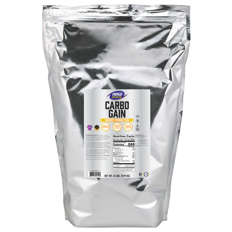 NOW Foods Carbo Gain Powder 12 lbs. - DailyVita