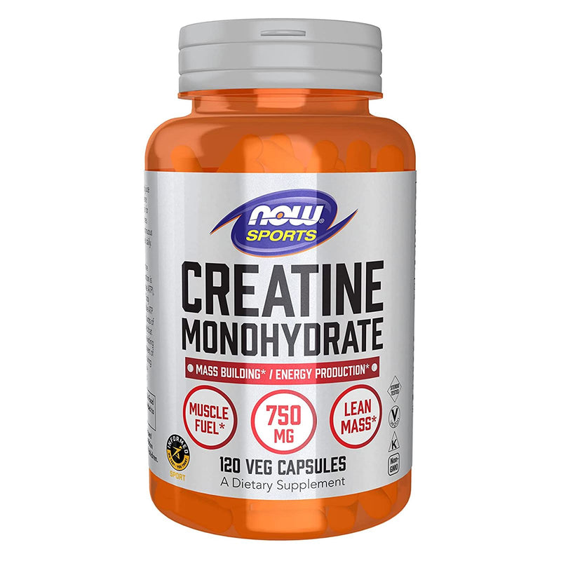 NOW Foods Creatine Monohydrate 750 mg 120 Veg Caps - DailyVita