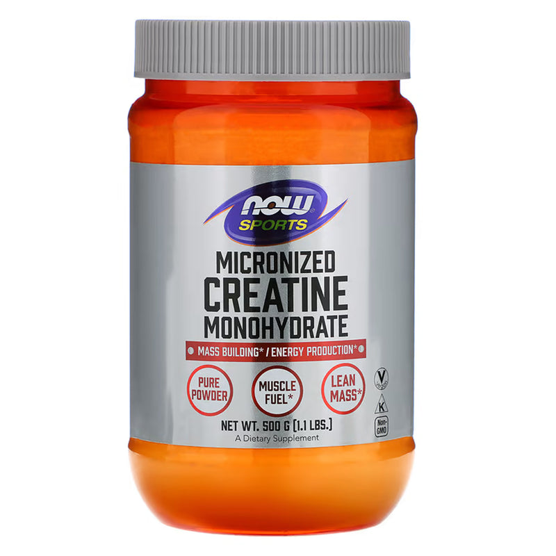 NOW Foods Creatine Monohydrate Micronized Powder 1.1 lbs. (500 g) - DailyVita