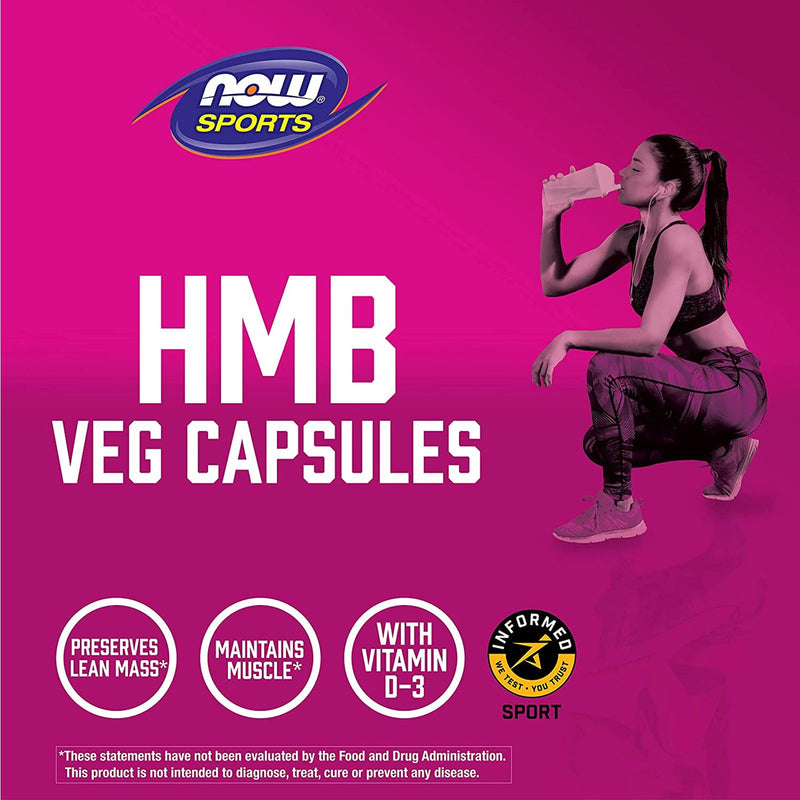 NOW Foods HMB 500 mg 120 Veg Capsules - DailyVita