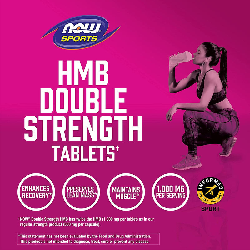 NOW Foods HMB Double Strength 1000 mg 90 Tablets - DailyVita