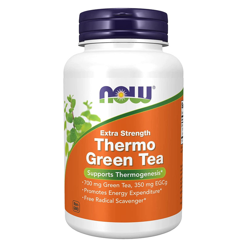NOW Foods Thermo Green Tea Extra Strength 90 Veg Capsules - DailyVita