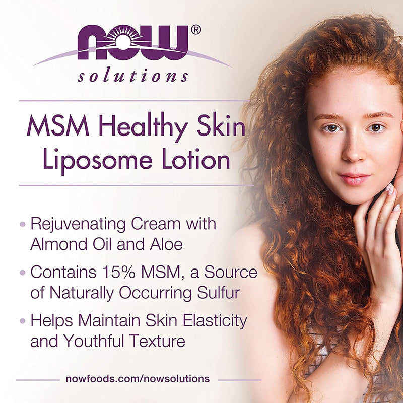 NOW Foods MSM Healthy Skin Liposome Lotion 8 fl oz - DailyVita