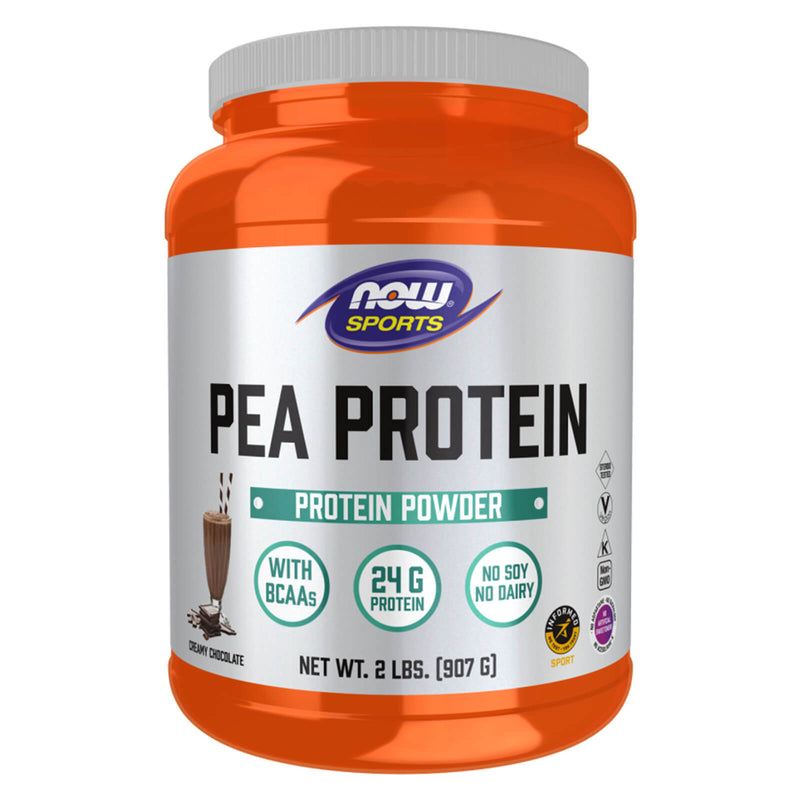 NOW Foods Pea Protein Creamy Chocolate Powder 2 lbs. - DailyVita