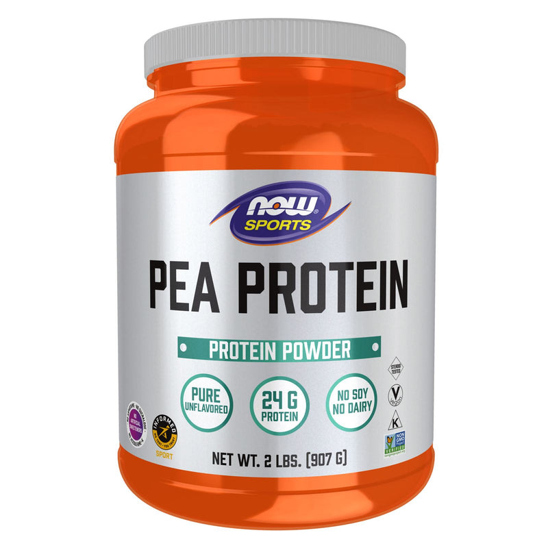 NOW Foods Pea Protein Pure Unflavored Powder 2 lbs. - DailyVita