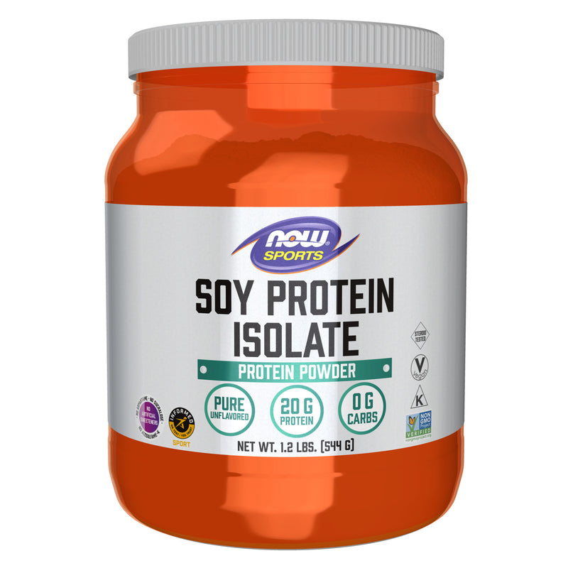 NOW Foods Soy Protein Isolate Unflavored Powder 1.2 lbs. - DailyVita
