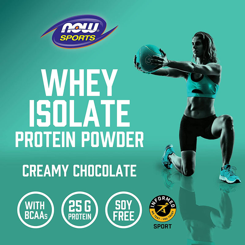NOW Foods Whey Protein Isolate Creamy Chocolate Powder 10 lbs. - DailyVita
