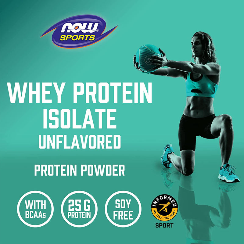 NOW Foods Whey Protein Isolate Unflavored Powder 5 lbs. - DailyVita