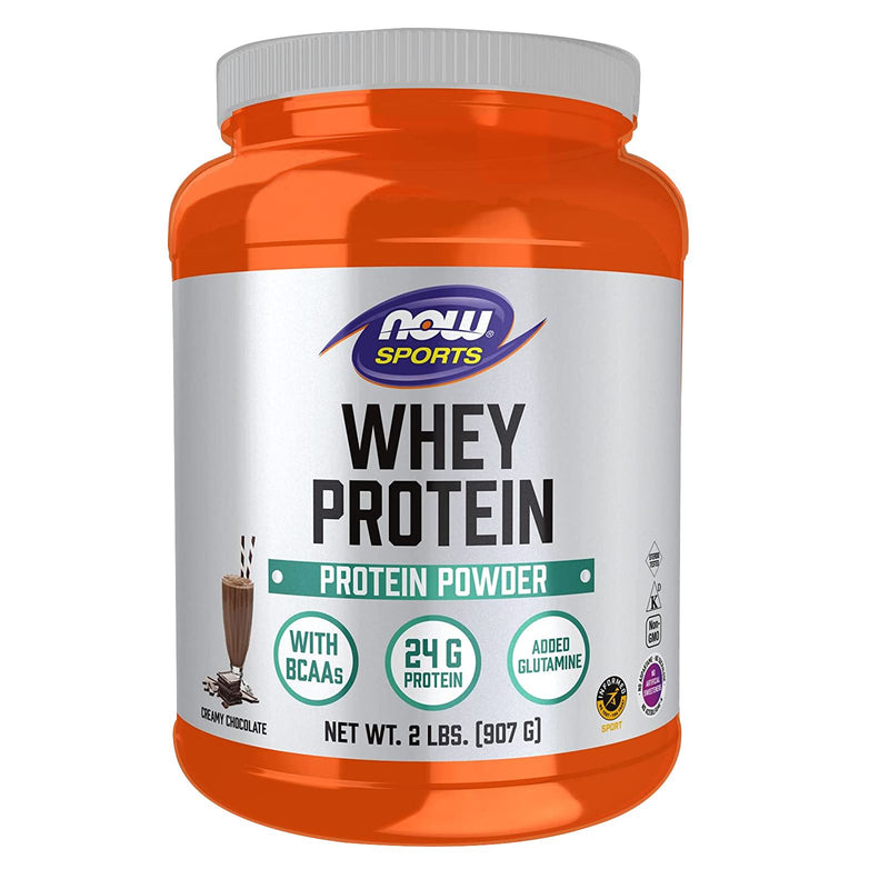 NOW Foods Whey Protein Creamy Chocolate Powder 2 lbs. - DailyVita