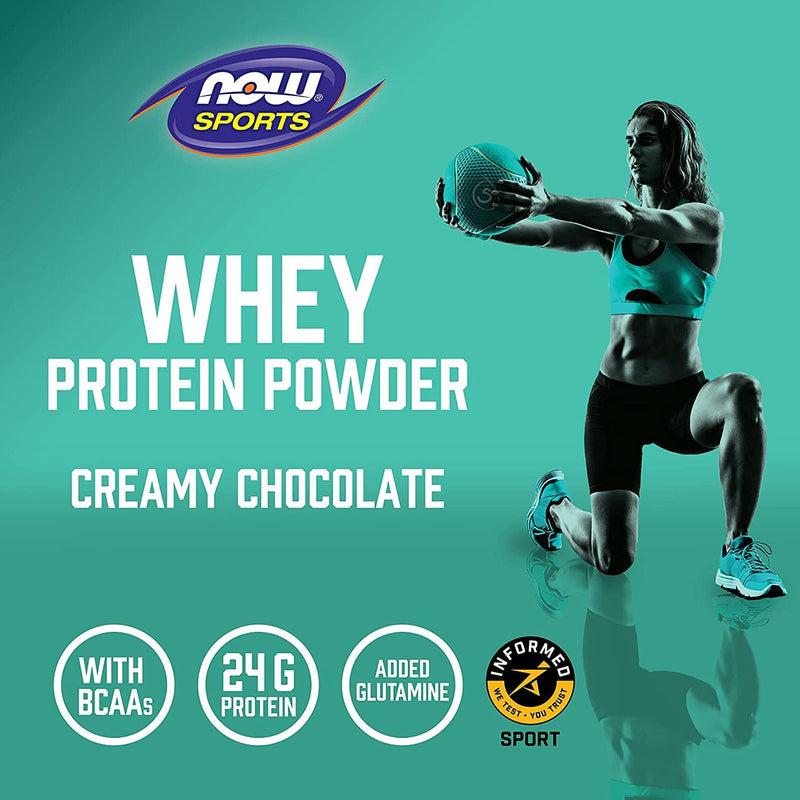 NOW Foods Whey Protein Creamy Chocolate Powder 10 lbs. - DailyVita