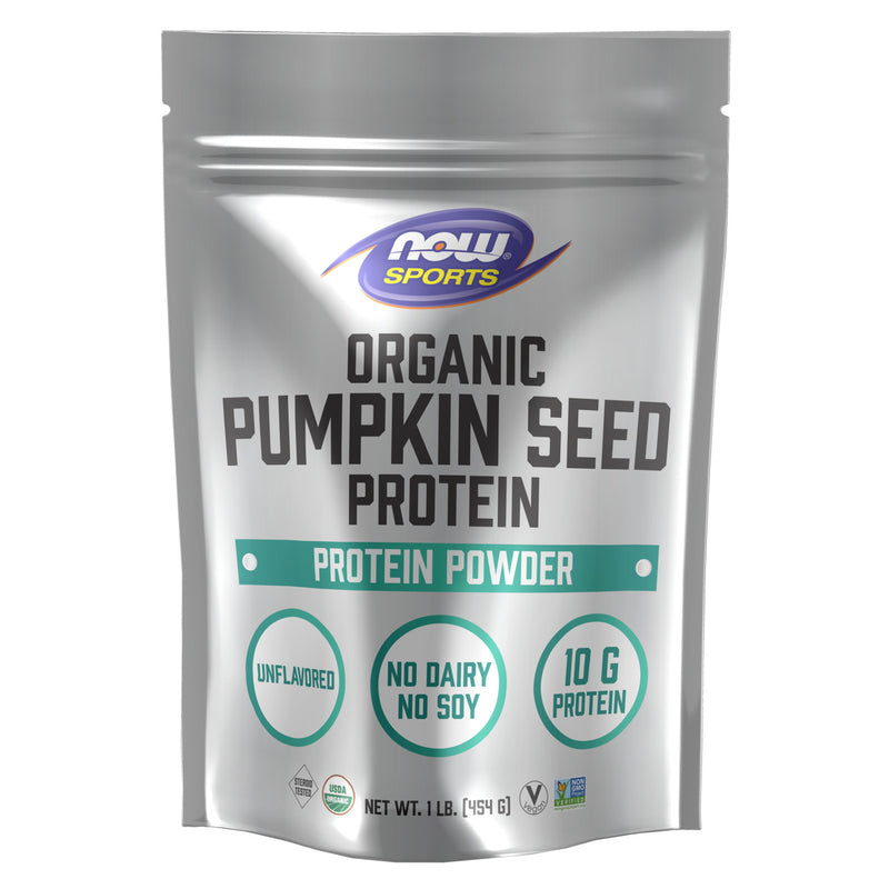 NOW Foods Pumpkin Seed Protein Organic Powder 1 lb - DailyVita