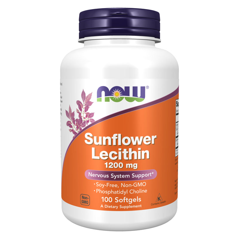 NOW Foods Sunflower Lecithin 1200 mg 100 Softgels - DailyVita