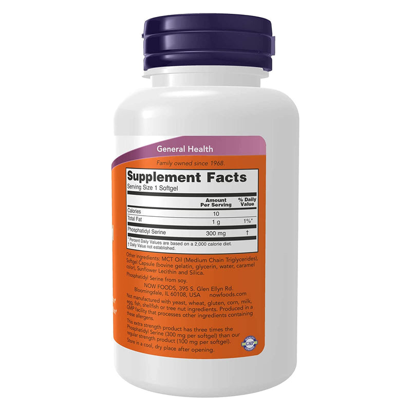 NOW Foods Phosphatidyl Serine 300 mg Extra Strength - DailyVita