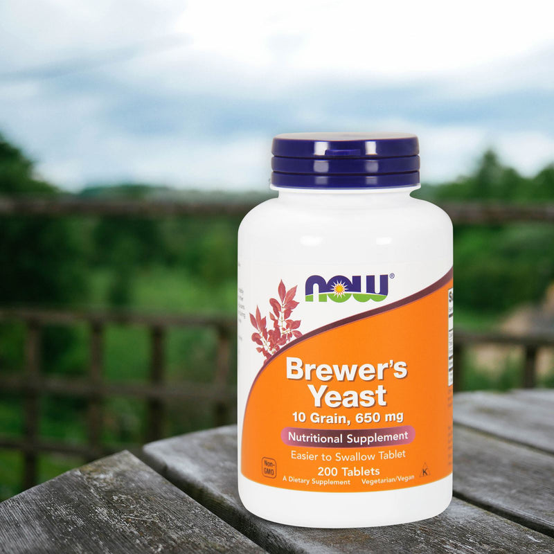 NOW Foods Brewer's Yeast 650 mg 200 Tablets - DailyVita