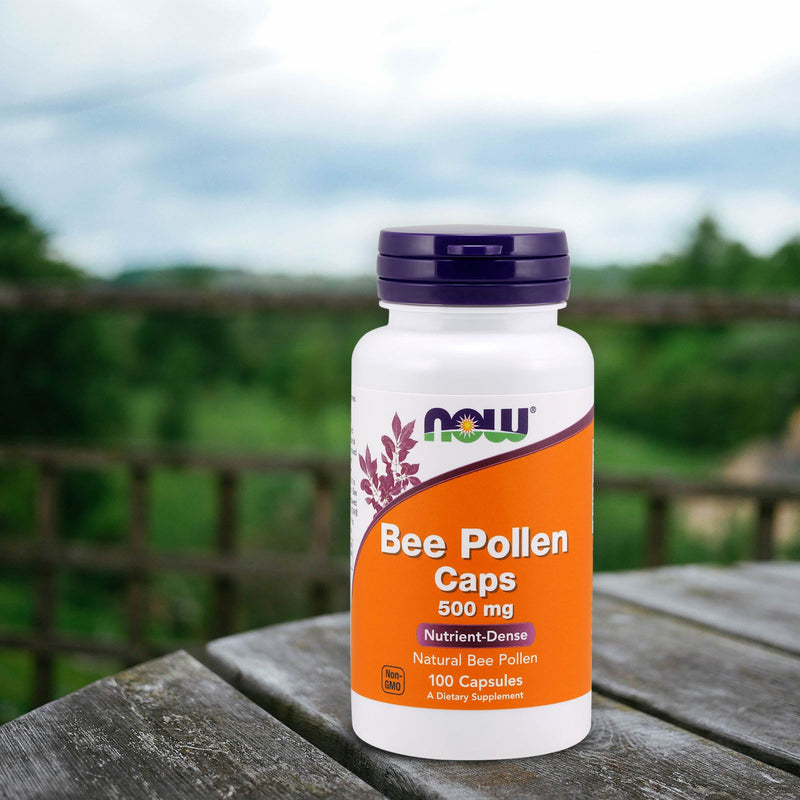 NOW Foods Bee Pollen 500 mg 100 Capsules - DailyVita