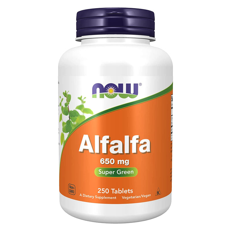 NOW Foods Alfalfa 650 mg 250 Tablets - DailyVita