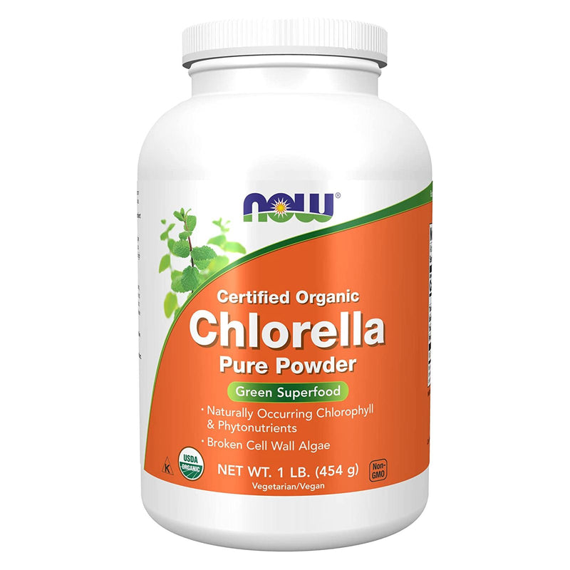 NOW Foods Chlorella Powder Organic 1 lb - DailyVita