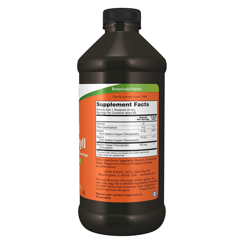 NOW Foods Liquid Chlorophyll 16 oz - DailyVita