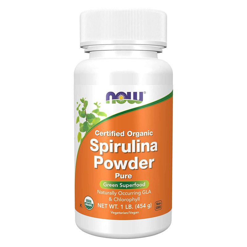 NOW Foods Spirulina Organic Powder 1 lb - DailyVita