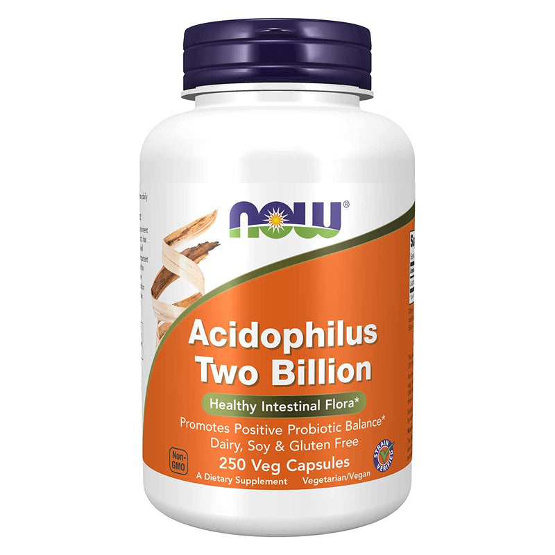 NOW Foods Acidophilus Two Billion 250 Veg Capsules - DailyVita