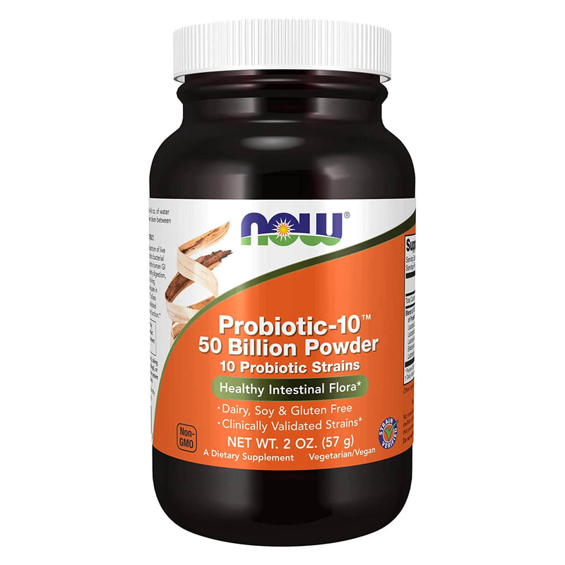 NOW Foods Probiotic-10 50 Billion Powder 2 oz - DailyVita