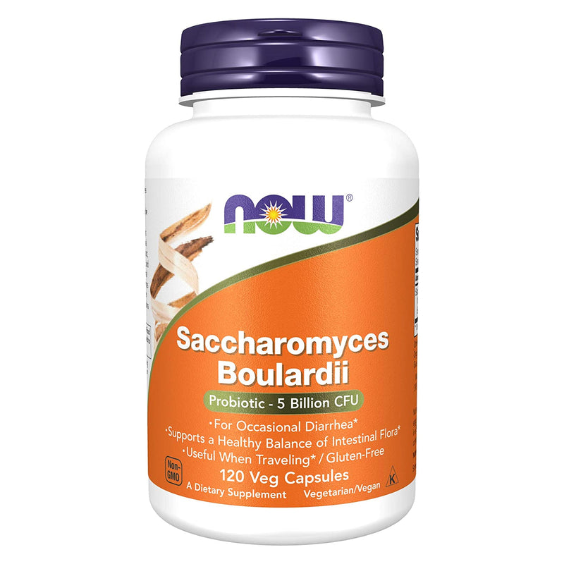 NOW Foods Saccharomyces Boulardii 120 Veg Capsules - DailyVita