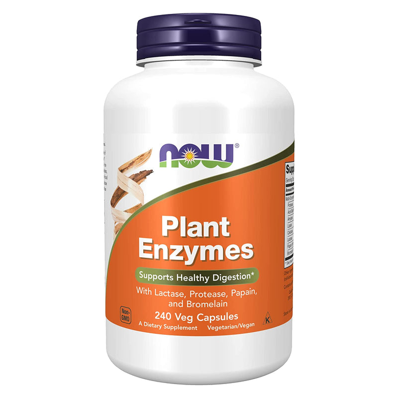 NOW Foods Plant Enzymes 240 Veg Capsules - DailyVita