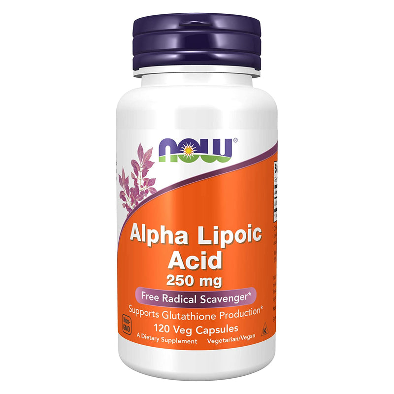NOW Foods Alpha Lipoic Acid 250 mg 120 Veg Capsules - DailyVita