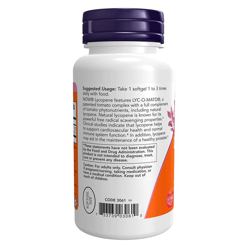 NOW Foods Lycopene 10 mg 120 Softgels - DailyVita