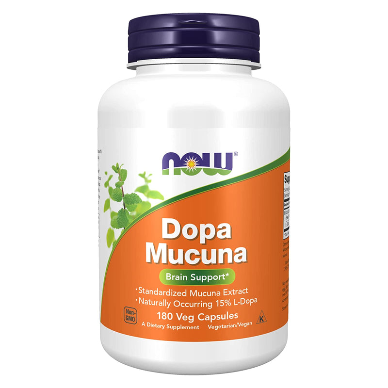 NOW Foods Dopa Mucuna 180 Veg Capsules - DailyVita