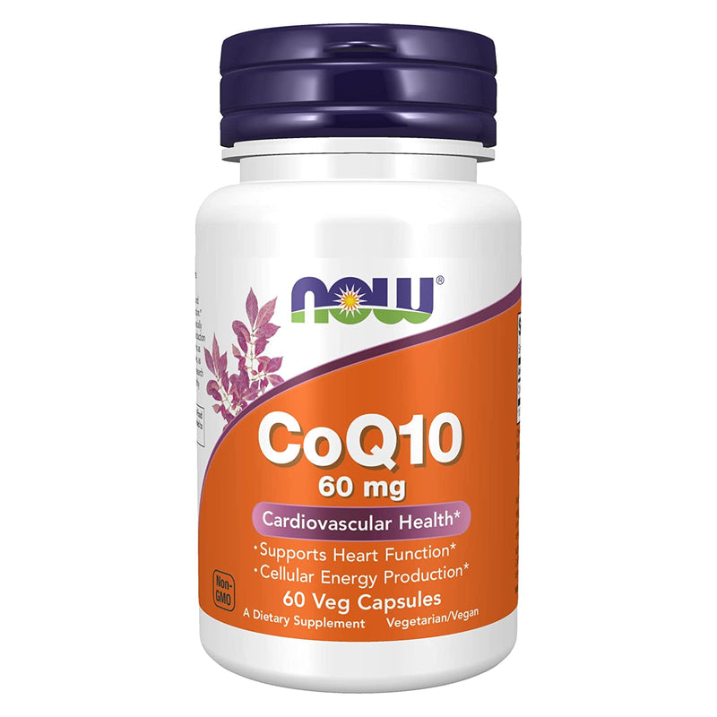 NOW Foods CoQ10 60 mg 60 Veg Capsules - DailyVita