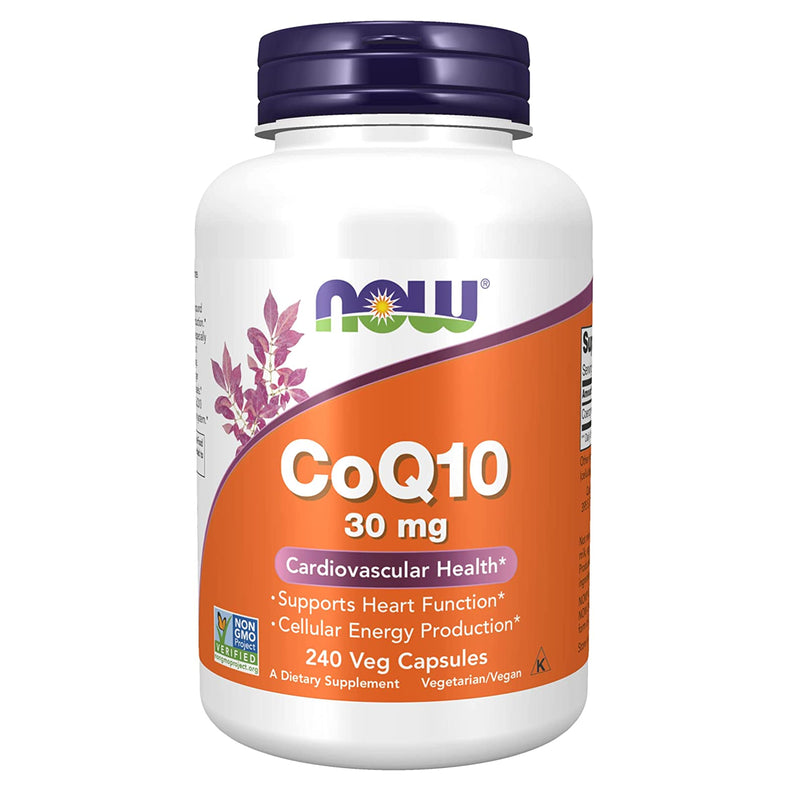 NOW Foods CoQ10 30 mg 240 Veg Capsules - DailyVita