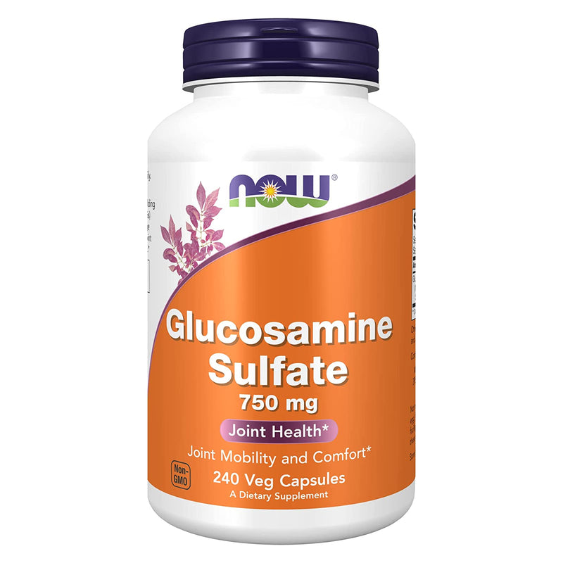 NOW Foods Glucosamine Sulfate 750 mg 240 Veg Capsules - DailyVita