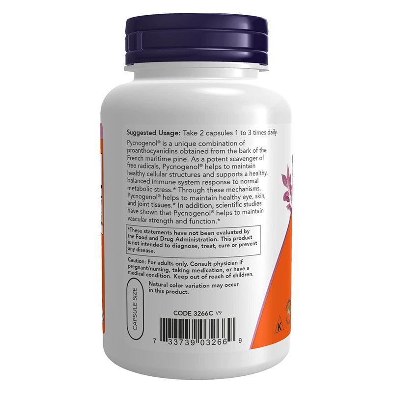 NOW Foods Pycnogenol 30 mg 150 Veg Capsules - DailyVita