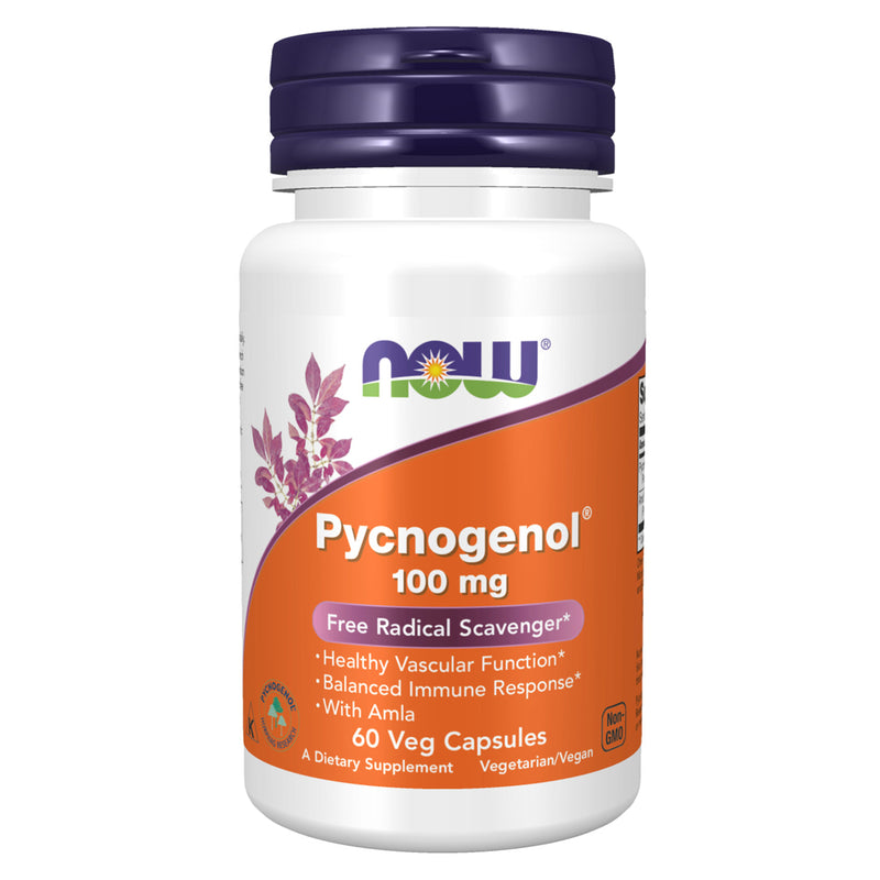 NOW Foods Pycnogenol 100 mg 60 Veg Capsules - DailyVita