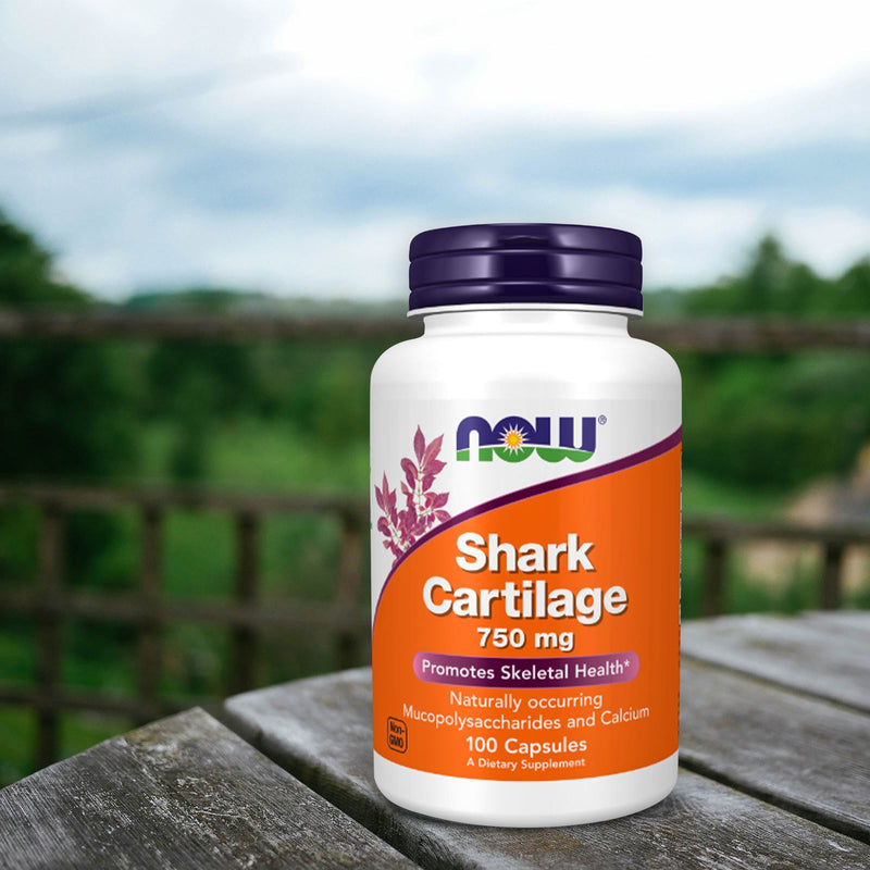 NOW Foods Shark Cartilage 750 mg 100 Capsules - DailyVita