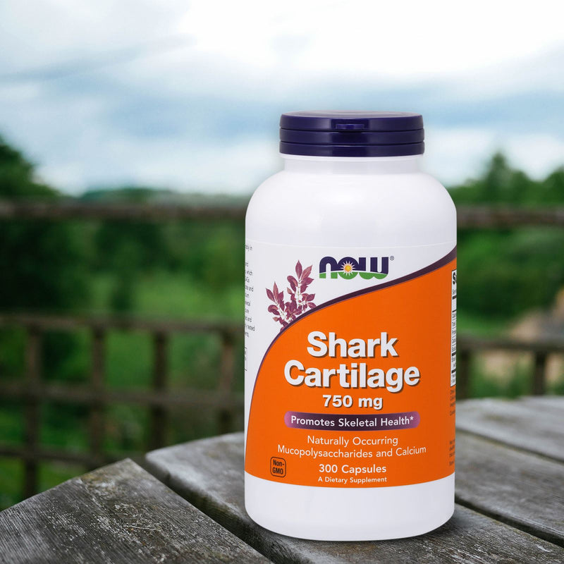 NOW Foods Shark Cartilage 750 mg 300 Capsules - DailyVita