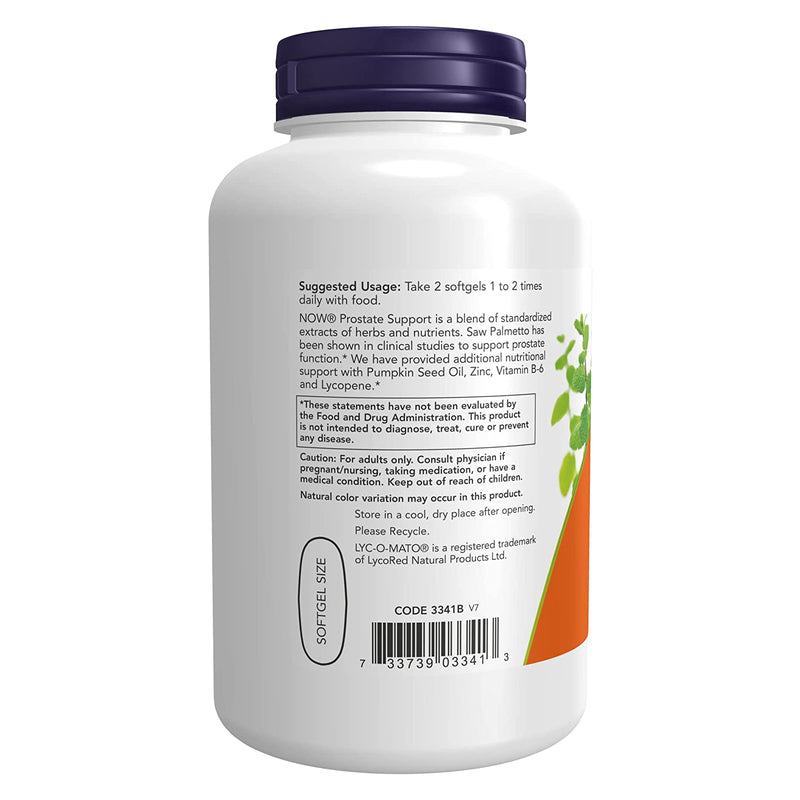 NOW Foods Prostate Support 180 Softgels - DailyVita