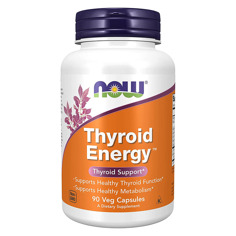 NOW Foods Thyroid Energy 90 Veg Capsules - DailyVita