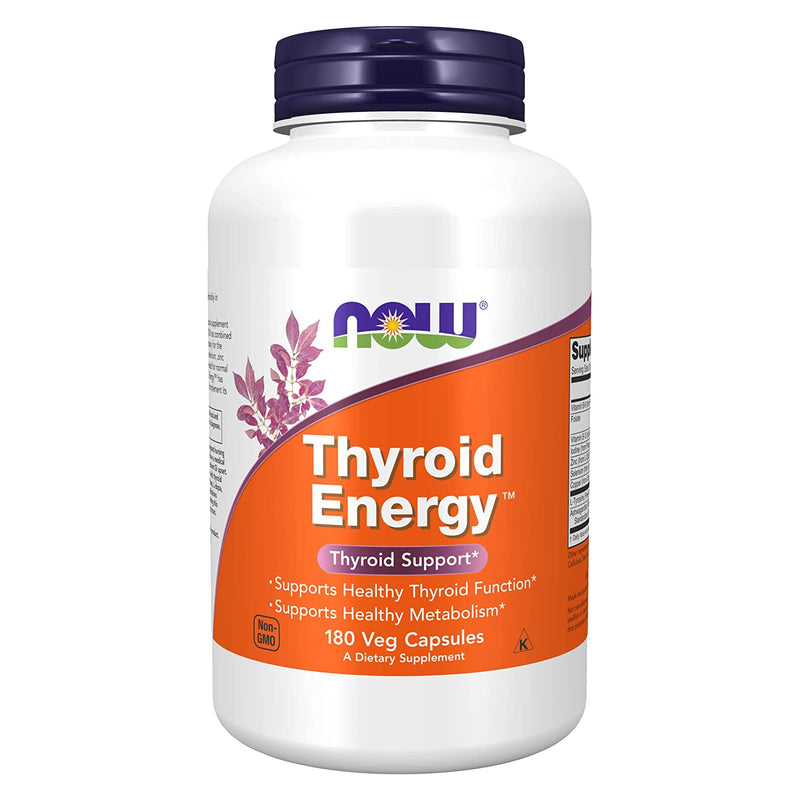 NOW Foods Thyroid Energy 180 Veg Capsules - DailyVita