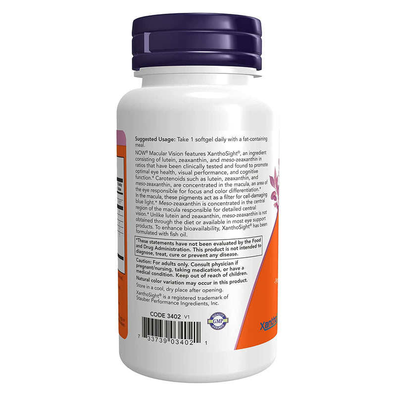 NOW Foods Macular Vision 50 Softgels - DailyVita